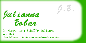 julianna bobar business card